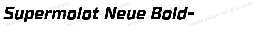 Supermolot Neue Bold字体转换